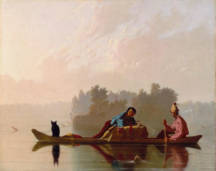 George Caleb Bingham Fur Traders Descending the Missouri (mk09) oil painting image
